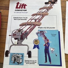Lift Equipment, Inc. Portable Conveyor Replacement Belts