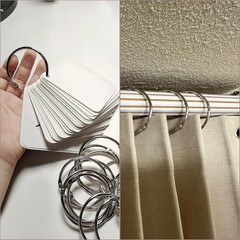 2 Inch (15 Pack) Loose Leaf Binder Book Rings, with Metal 2inch, Silver