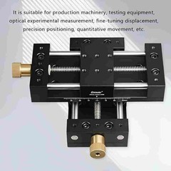 Linear Guide Aluminum Alloy Slide Table with Scale&Base 0-3in 22pounds Precision