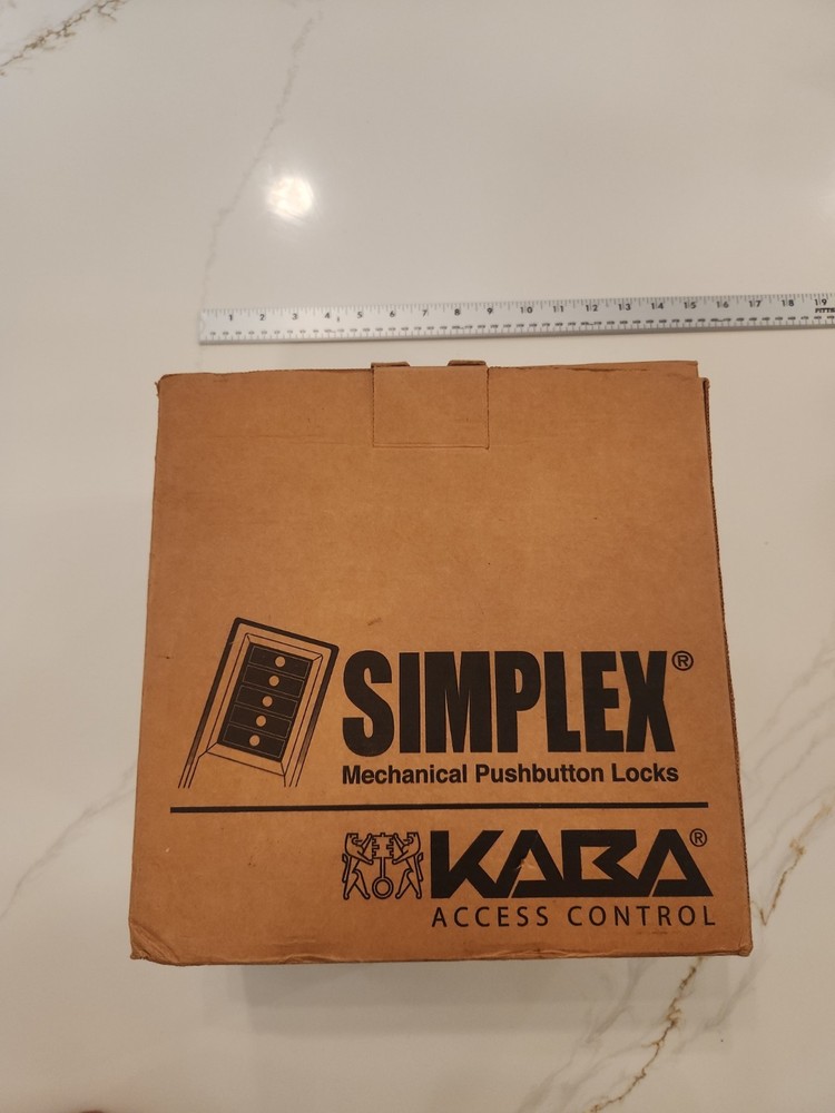 Kaba Simplex 1011Push Button Lock 1011-05-41 Antique Brass