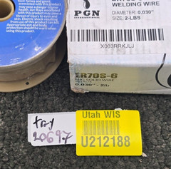PGN ER70S-6 Solid MIG Welding Wire .030 Inch 2 Pound 2lbs Spool Copper