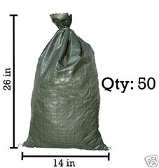 Sandbaggy 50 Green Empty Sandbags For Sale 14×26 Sandbag Sand Bags Bag Poly