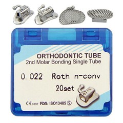 Dental Orthodontic Buccal Tubes 1st 2nd Molar MBT Roth 022 tubos de ortodoncia