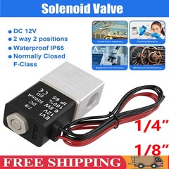 1/4″ Inch Electric Air Water Fast Response Solenoid Valve Normally Closed 24V DC