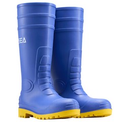 HISEA Men Steel Toe Rain Boots Waterproof Fishing Hunting Garden Mud Work Boots