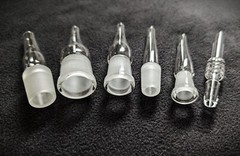 Glass Adapter Whip End/WPA/Joint, 90° Elbow/Straight, M/Male/F/Female 10/14/18mm