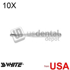 10X LOT of SS WHITE – FG #1157 straight dome plain carbide bur, 10pk 057-17708