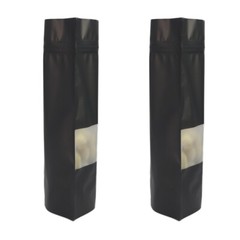 200 Matte Standup Zip Seal Bag in with Clear Window for Dried Foods Candy Sugar