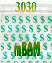 100 PACK 3030 Apple Zip Baggies 3.0X3.0″ POLYBAGS SKULLS SPADES HEAVY D DOLLAR+