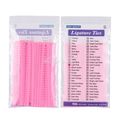 1000Pcs Dental Ortho Elastic Ligature Ties Rubber Bands 23Colours for Brackets