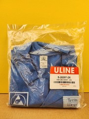 NEW Uline S-20207-2X/Tech Wear LEQ-43 ESD Lab Jacket, Blue, Size 2XL