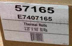 Thermal Rolls, Receipt Paper, Credit Card, Cash Register, 2.25” x 165’, 50 rolls