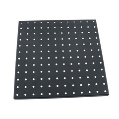 4 Pack 12″x12″ Black Metal Pegboard Panels Heavy Duty Pegboard Wall Organizer