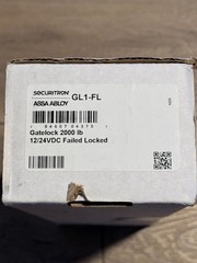 SECURITRON GL1-FL Gate Lock, Surface Mount 12/24vdc Failed Locked Access
