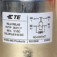 NEW, TE Connectivity/Kissling DC Power Relay, 29.511.11 12V 500Amp, Monostable