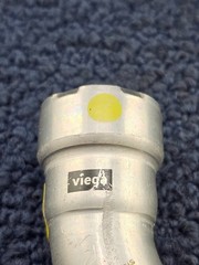 Viega MegaPress 1/2″ 90-Degree Street Elbow, Press x Fitting, HNBR, KSMA5U