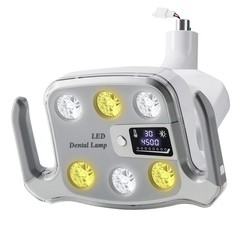 Dental Unit Chair Adjustable Oral Light Lamp 6/8 /12 LED Lights LCD Display