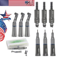 Dental Slow Speed Handpiece Contra Angle/Straight /Air Motor 4Hole NSK Style NEW