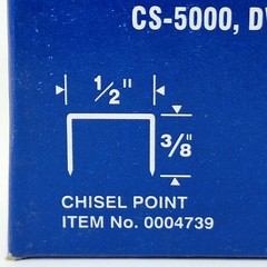 Duo Fast 5012-C 3/8” 20 Gauge Wide Crown Chisel Point Staple 5000 Series