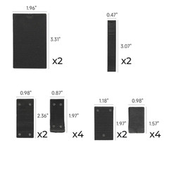 Plastic Composite Leveling Shims Set, Multiple Sizes and Slopes, Support Heavy