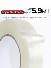 10 Rolls Filament Reinforced Strapping Fiberglass Tape 5.9 mil – 1 in. x 60 yds