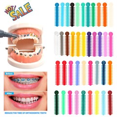 1040/ Dental Ortho Elastomeric Ligature Tie Elastics Rubber Bands Brace O-Ring