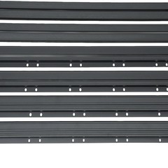 63×43 Universal Aluminum Platform Flat Roof Rack 330lbs Car Top Cargo Carrier