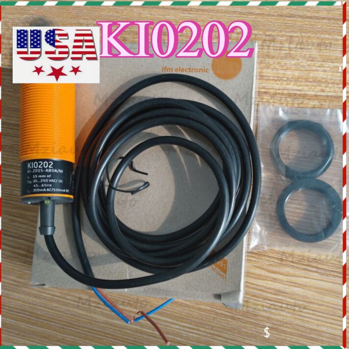 KI0202 IFM Efector Proximity Sensor KI-2015-ABOA/NI 15mm 20-250VAC/DC US
