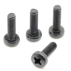 Stainless Screws for Toyota RAV4 License Plates (Set of 4, Black, Rear)