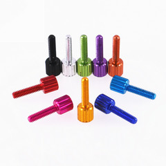 M4 Aluminum Alloy Knurled Thumb Screws Hand Grip Knob Bolts Thread L:8-25mm