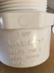 Lasco Adapter PVC Fitting White 1-1/2-in x 1-1/2-in, (6 PK)