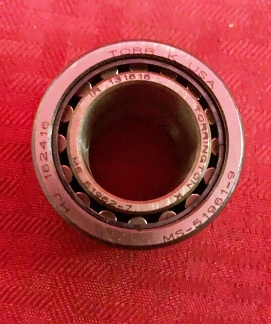 TORRINGTON BEARING, INNER AND OUTER RING, HJ162416 OUTER, MS51962-7 INNER