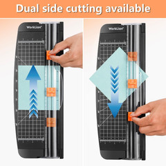 Paper Cutter Trimmer 12in A4 A5 Photo Craft Tool Portable Safe Non-Slip DIY Plus
