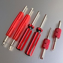 6PCS A/C Schrader Valve Core Remover Tool Kit R134A R12 HVAC Valve Stem Repair