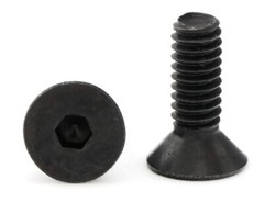 #6-32 Black Oxide Stainless Steel Flat Head Socket Cap Screws All Length & Qty