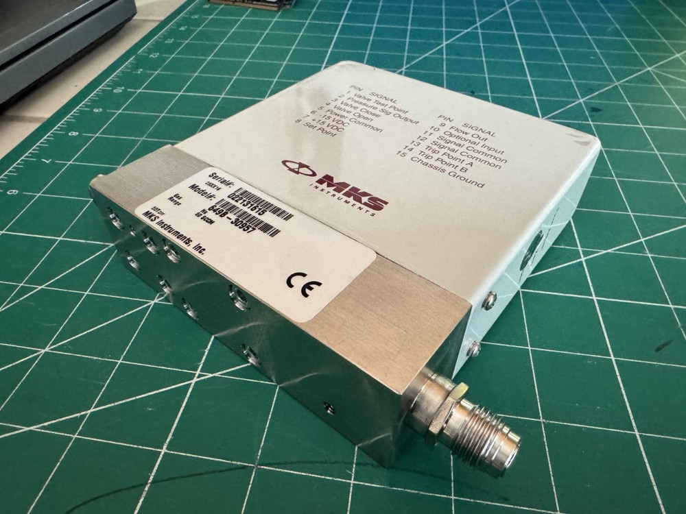 NEW MKS TYPE649 PRESSURE CONTROLLER HE 50sccm 50Torr 649B-30957 (797-800733-100)
