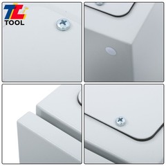 10x8x6″ Carbon Steel Electrical Box, IP65 Waterproof NEMA 4X Rated, Heavy-Duty