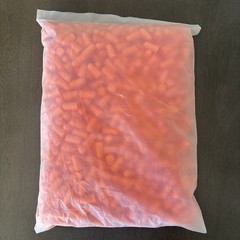 GOL-SIV Foam Ear Plugs 500 Pair Refill Bag 38dB Hearing Protection Sealed