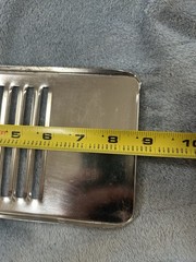 Stainless Drip Tray Grate Approx 4 5/8” X 8 1/2” X 3/8” Unknown Brand, See Pics