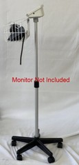 Small roll stand for Contec 08A bp monitor with basket