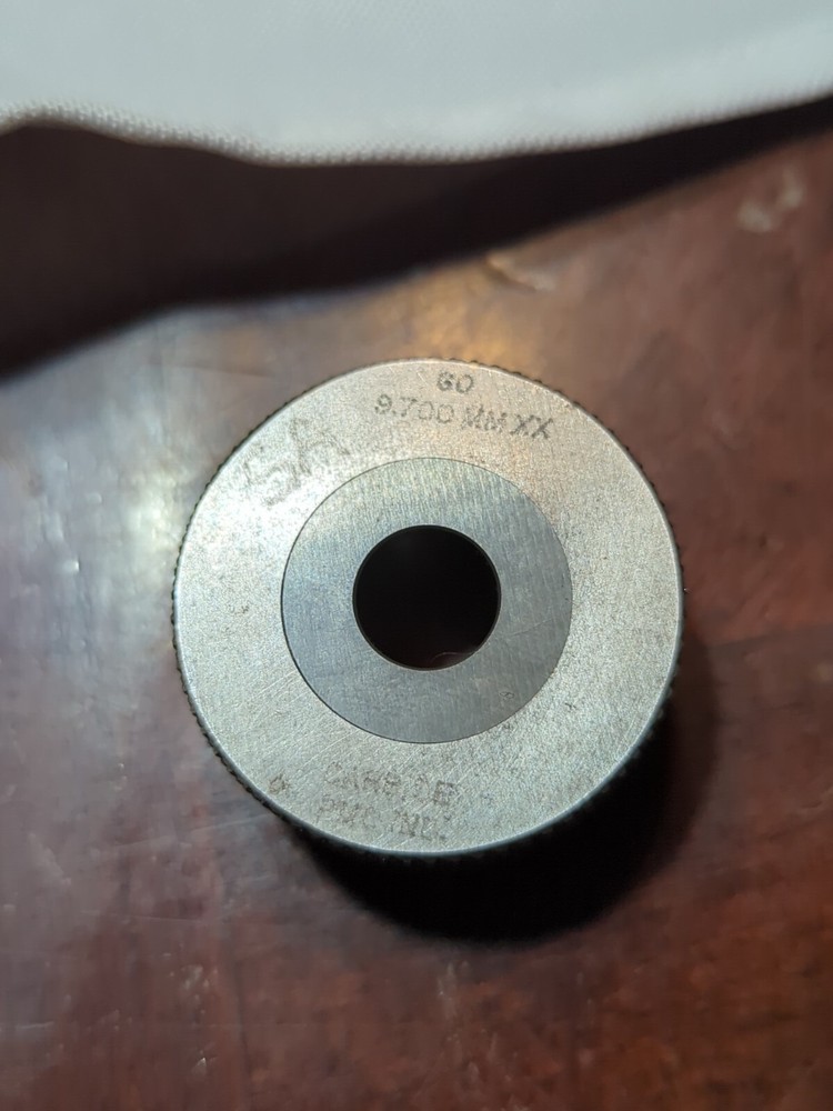 PMC Carbide Plain Bore Ring Gage 9.700 MM Class XX (R1)