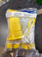 Leviton 261-29W76 30A 3PH 480V 4-Wire Grounding Wetguard Conn, Locking L16-30R