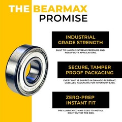 10 pcs BearMAX 6206-2RS 30x62x16mm Rubber Seal Deep Groove Ball Bearings 62062RS