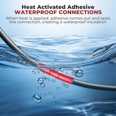 350 PCS 3:1 Heat Shrink Tubing Kit, Adhesive Lined, Marine Grade Shrink Wrap,…