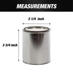 LAUCO Empty Paint Cans with Lids, 16 oz Pint Metal Paint Cans, 12 Pack, Durable