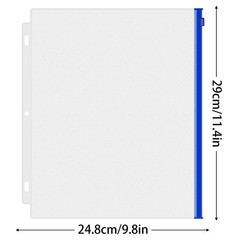 Antner 6 Pack Letter Size Binder Black, Red, Green, Yellow, Blue, Purple