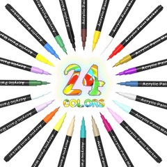 Acrylic Paint Pens for Rock Painting – Set 1 Count (Pack of 24), [Multiple]