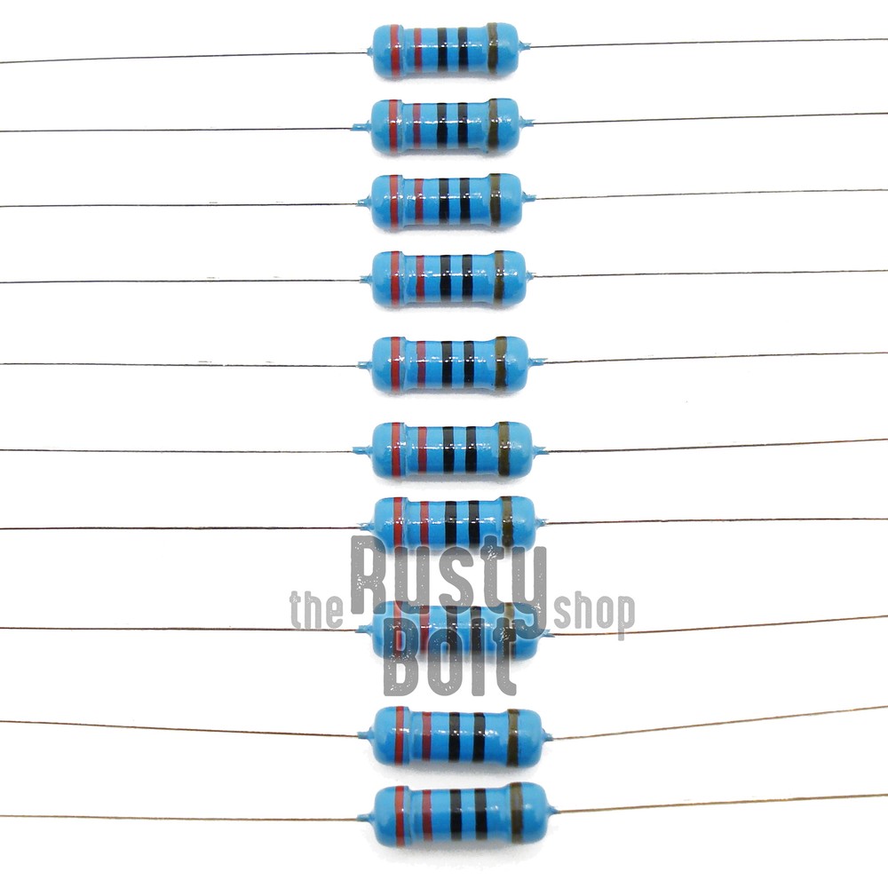Resistors – 1/2 w (0.5 watt) – 220 ohm – 1% Tolerance – Metal Film – New