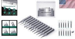 12-Piece 900M Soldering Iron Tips Set for Hakko & Yihua – Copper Quality