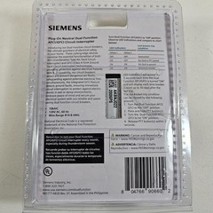 Siemens Q120DFNP Plug-On Neutral 20A AFCI/GFCI Dual Function Breaker Open Box